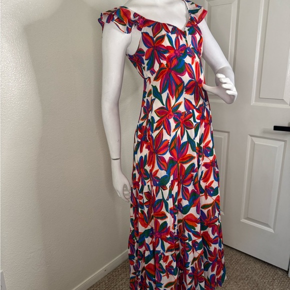 Skies Are Blue Red and White Sleeveless Maxi Sundress Size Small.  #151 - Picture 15 of 17